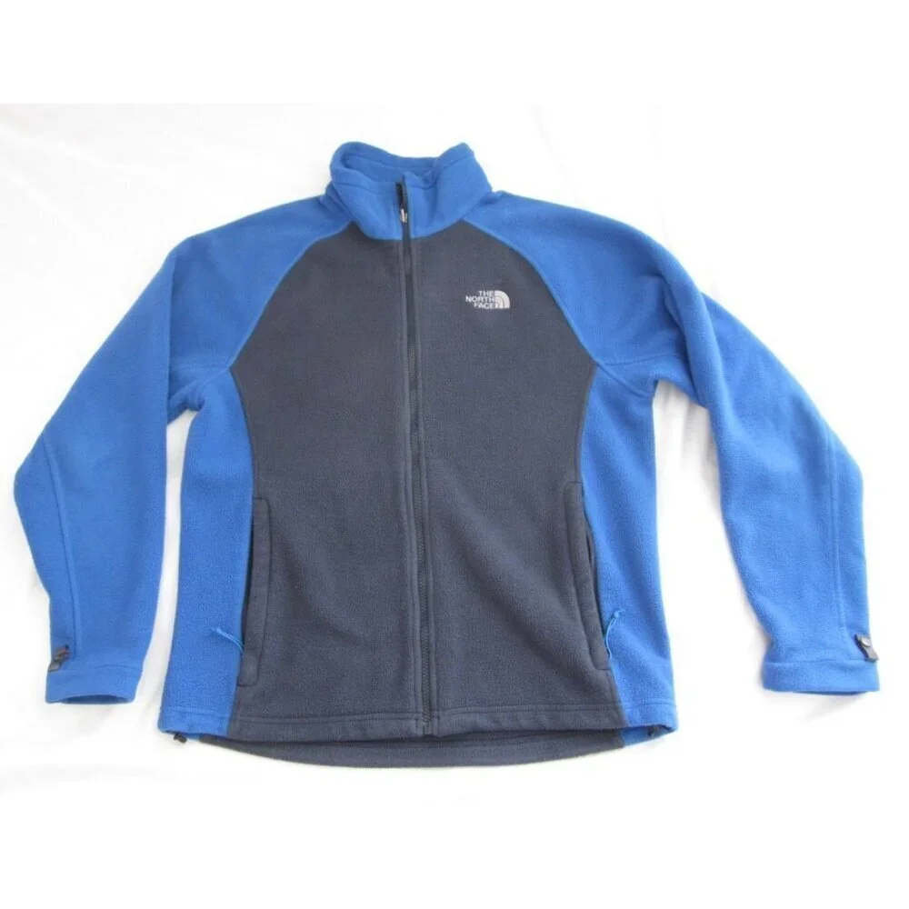 Men's The North Face Polyester Full Zip Fleece Jacket Sz M (MT773) READ